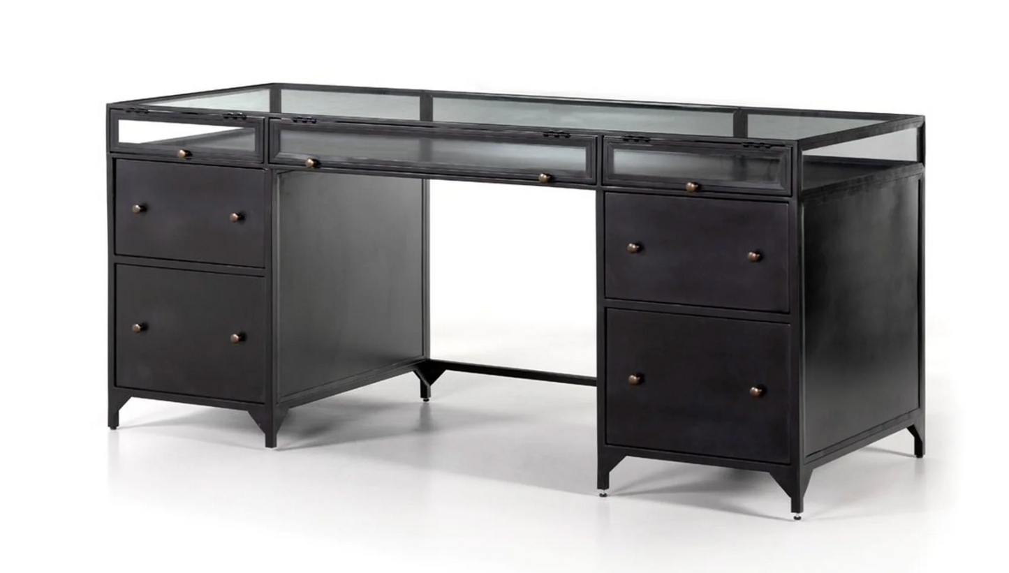 Four Hands shadow box executive desk ☕