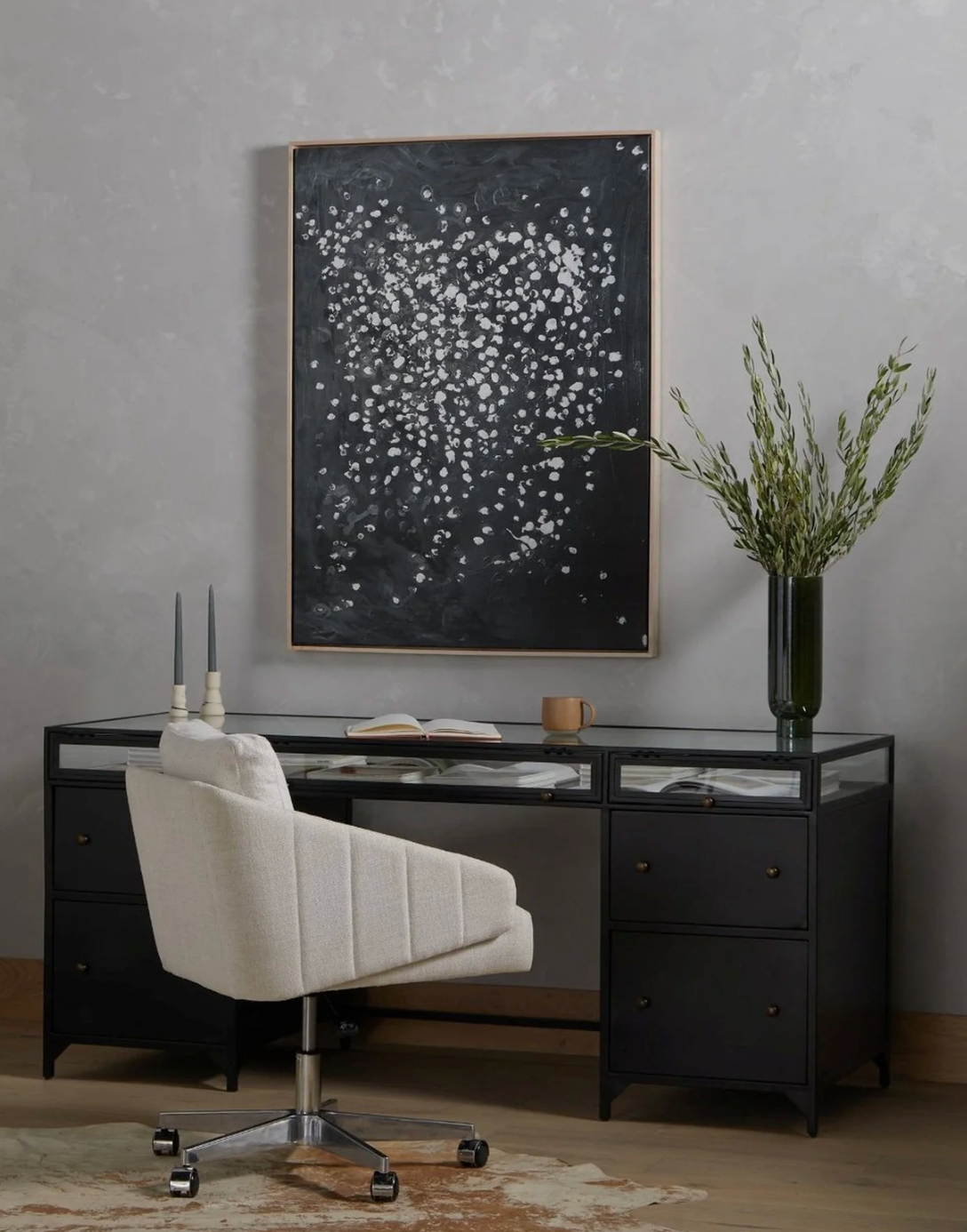 Four Hands shadow box executive desk ☕