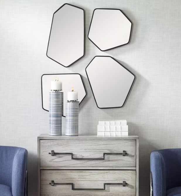 Uttermost Scandinavian black mirrors, Set of 4 🌹