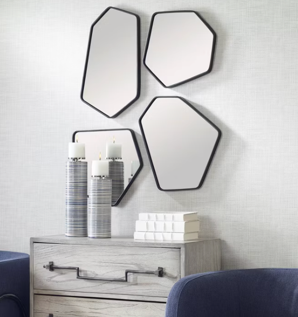 Uttermost Scandinavian black mirrors, Set of 4 🌹