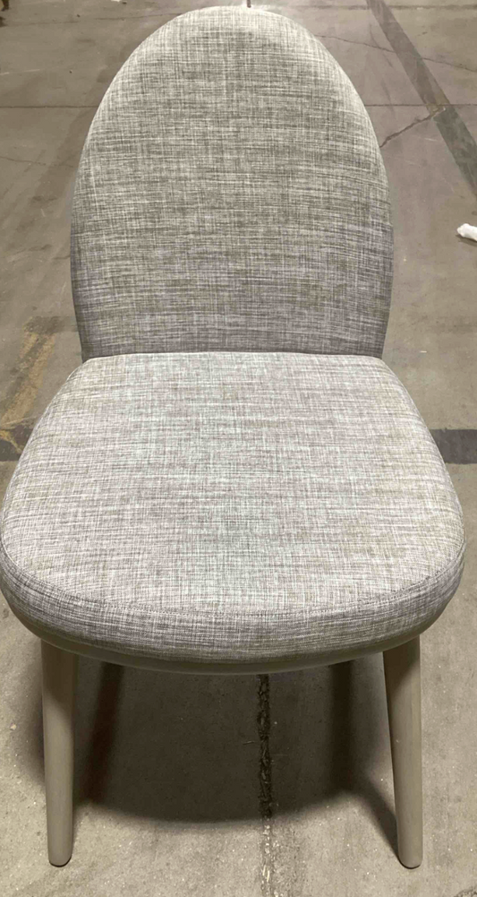 Beige armless chair w/ cork base 🪑