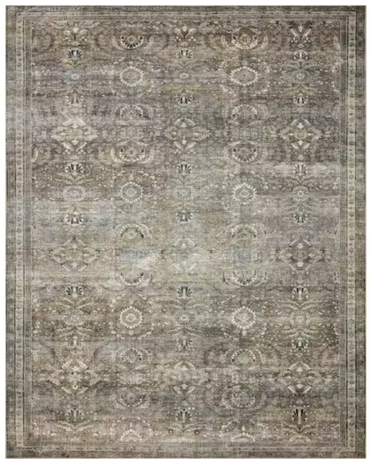 8x10 Loloi printed antique / moss oriental rug 🏯