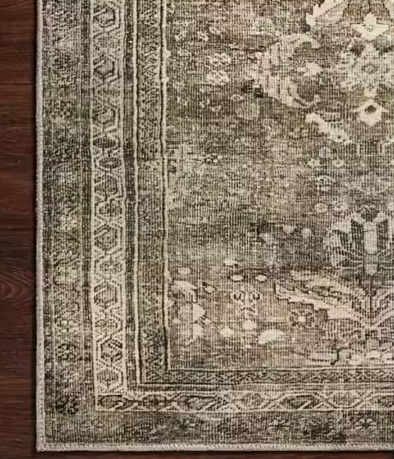 8x10 Loloi printed antique / moss oriental rug 🏯