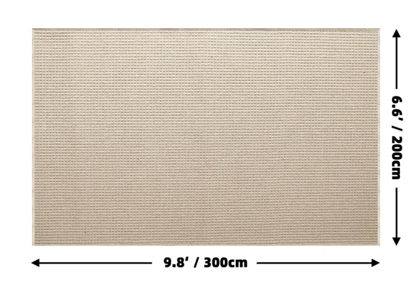 5x8 beige wool & polyester minimalist rug 🎍