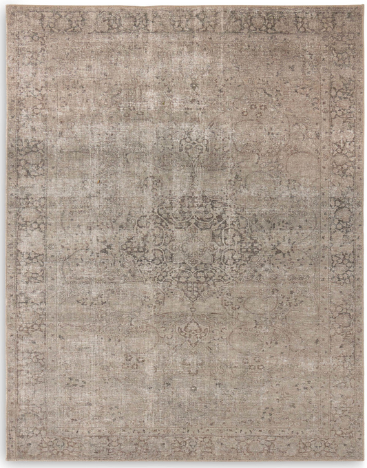 5x8 Four Hands natural printed vintage-inspired rug 🐚