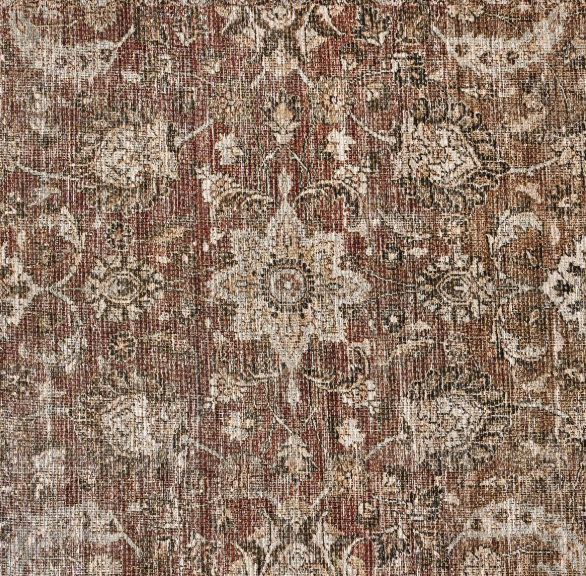 2.5ft x 12ft Four Hands rust botanical vintage-inspired runner 👠