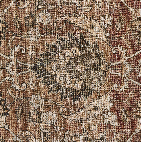 2.5ft x 12ft Four Hands rust botanical vintage-inspired runner 👠
