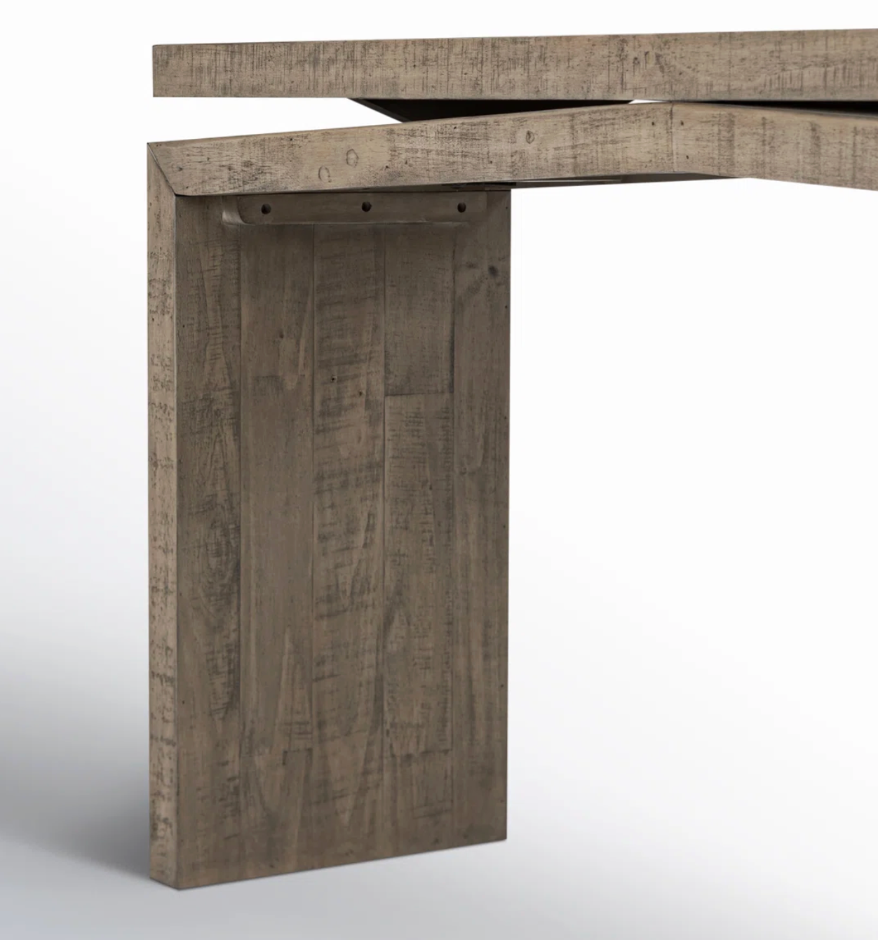 79" Four Hands wood console table (weathered wheat) 🌾