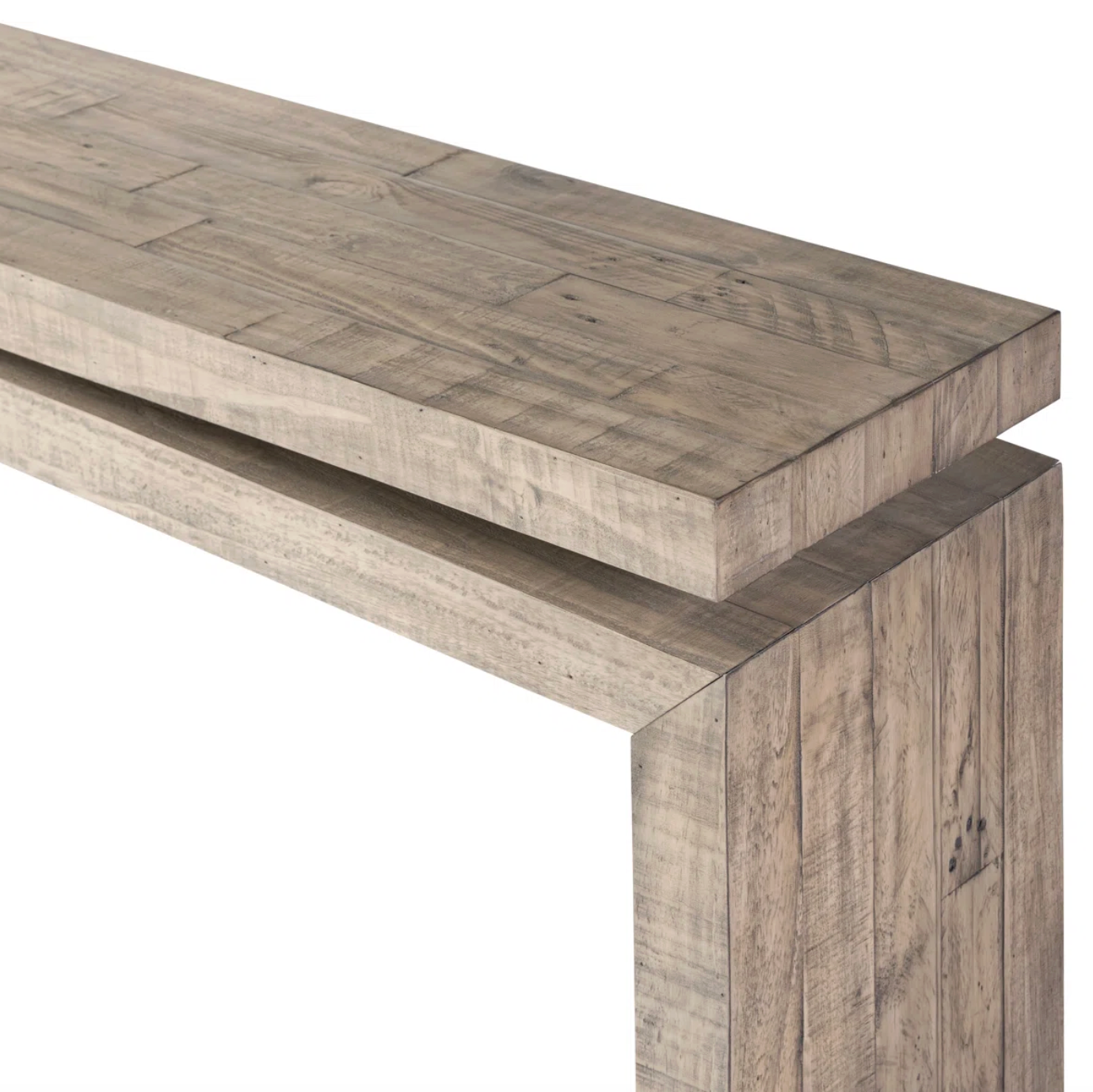 79" Four Hands wood console table (weathered wheat) 🌾
