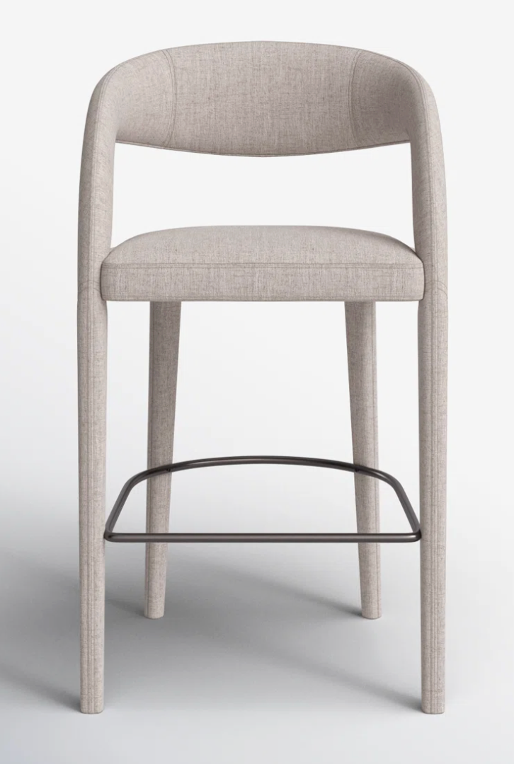 Four Hands upholstered modern counterheight barstool🍷