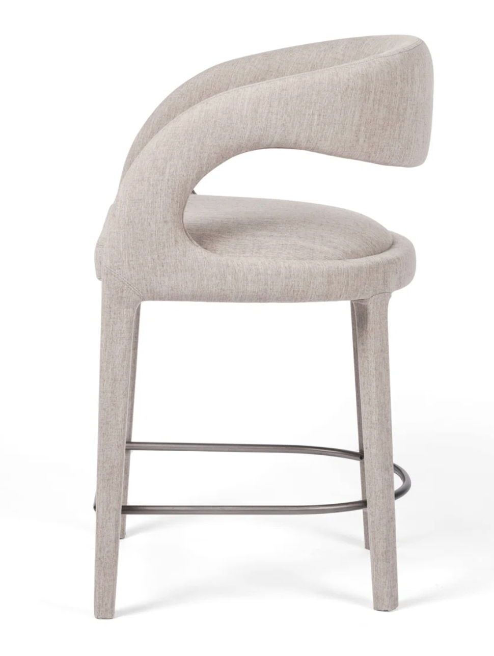 Four Hands upholstered modern counterheight barstool🍷