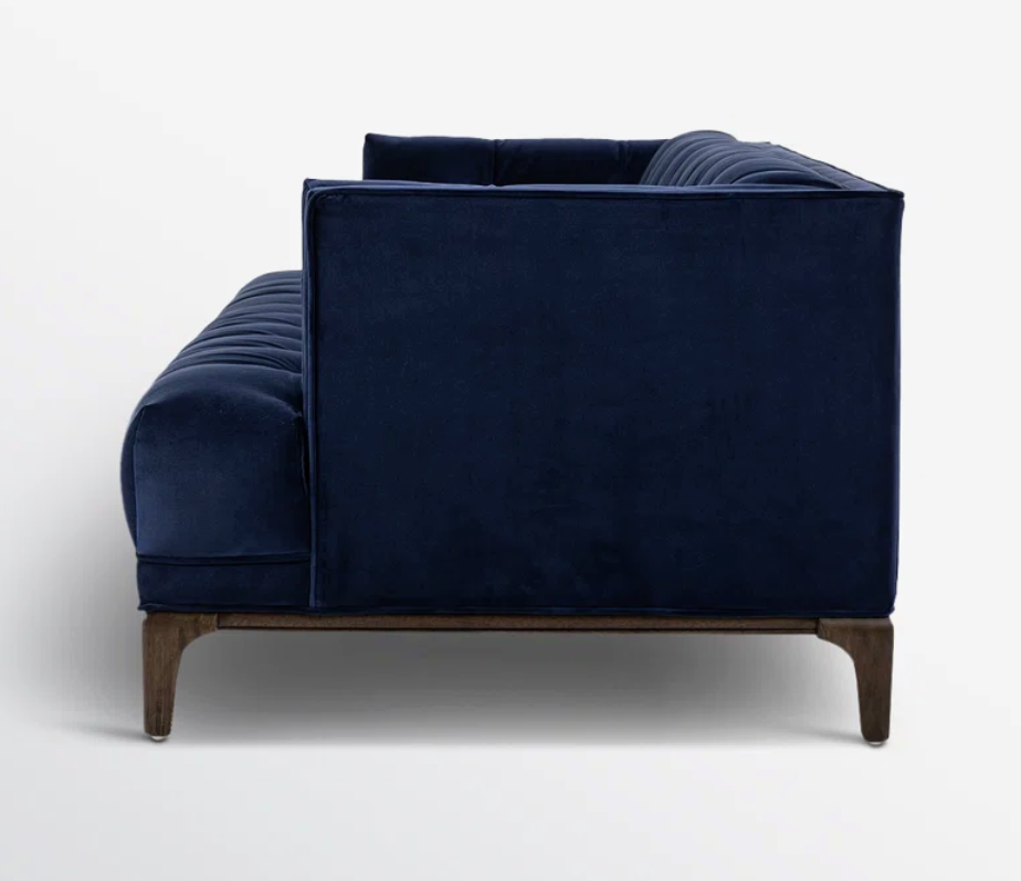 Four Hands 91" sapphire blue velvet sofa 💄