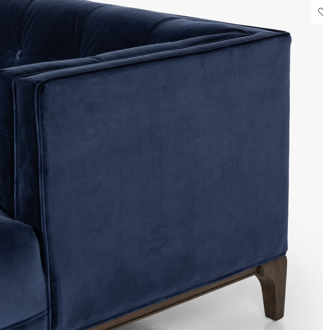 Four Hands 91" sapphire blue velvet sofa 💄