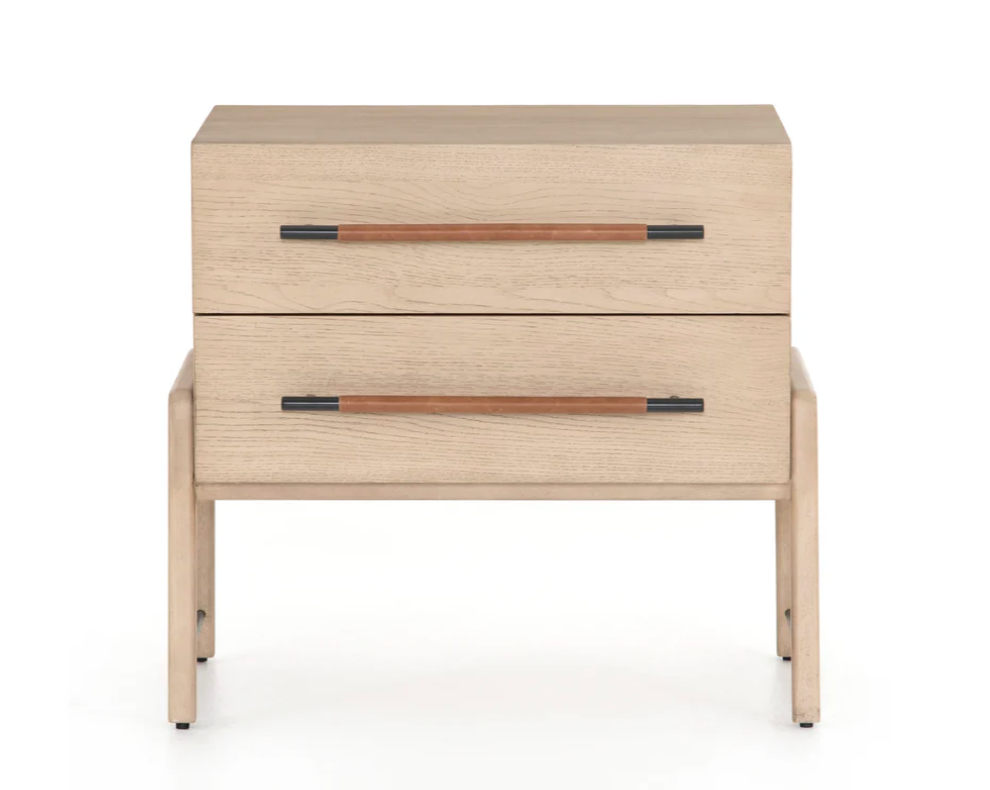 Four Hands oak veneer wood nightstand 🖤