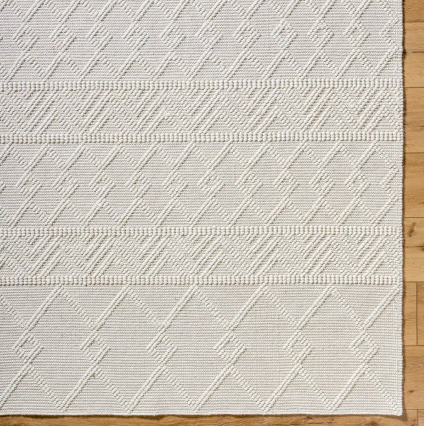 8x10 Moroccan cream flatweave rug 🤍