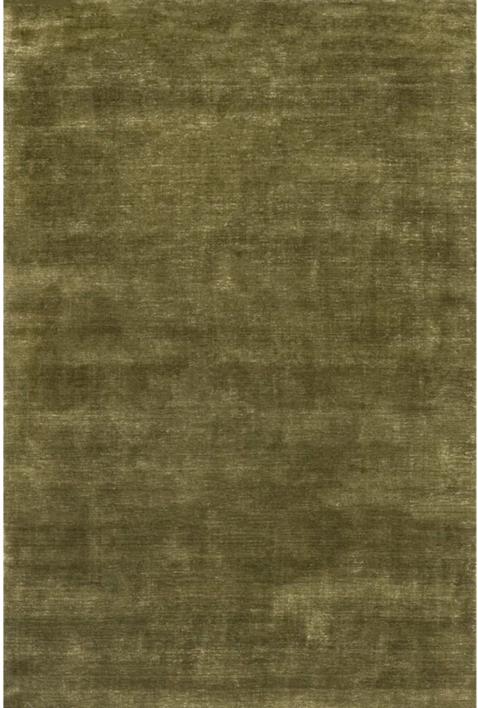 6' square speckled green wool-blend rug 🌵