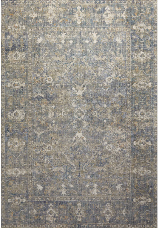 Loloi x Chris Loves Julia sand & lagoon 5x8 rug 🐚