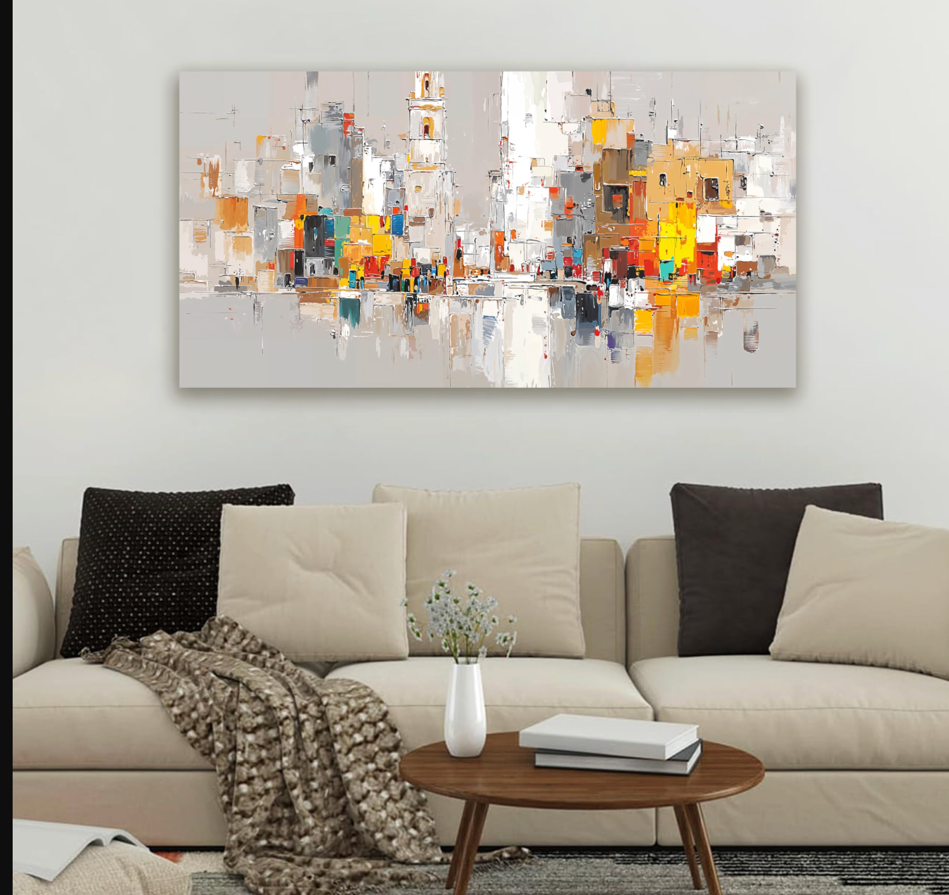 20x40 colorful abstract canvas 🏙️