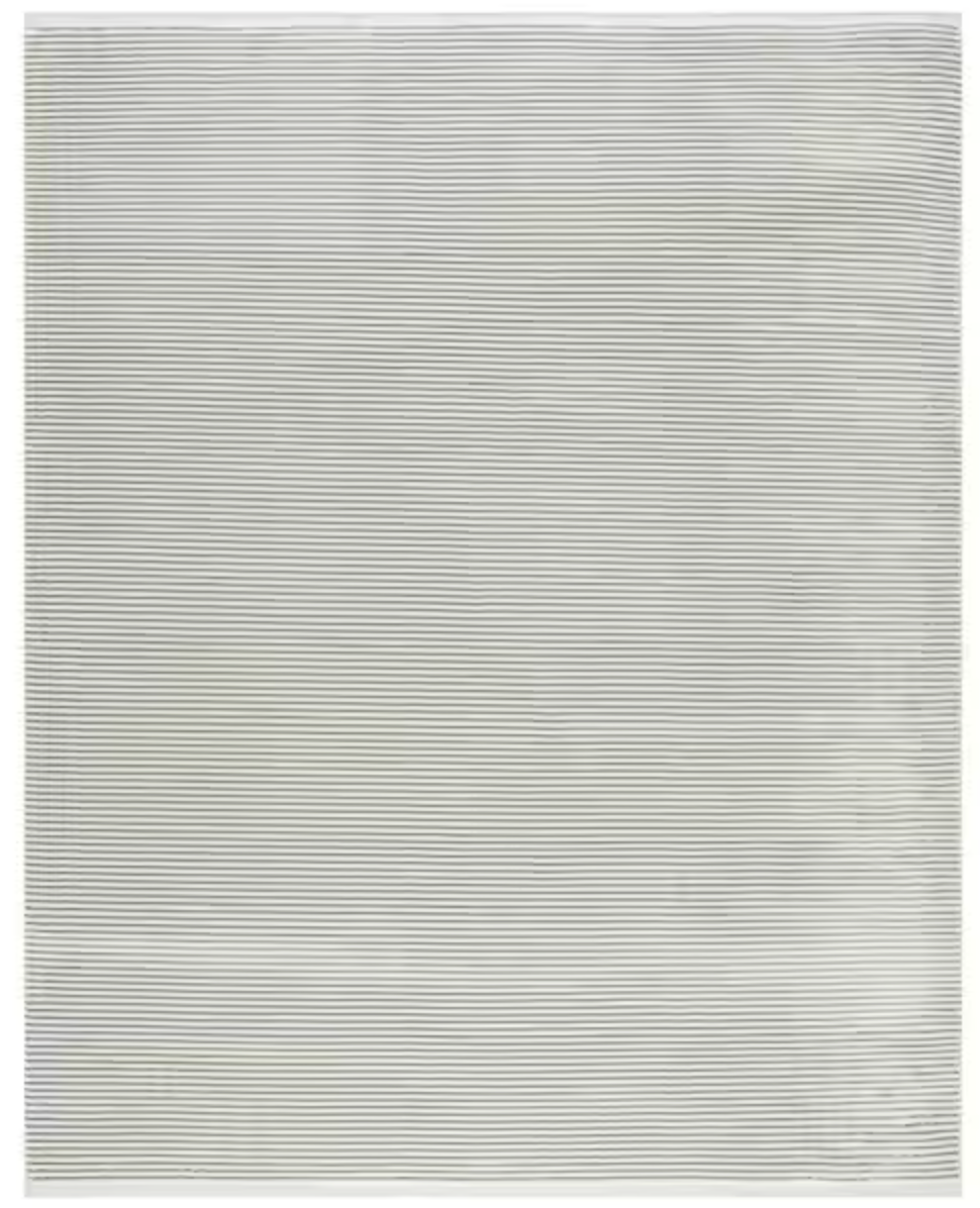 8x10 green/beige striped rug 🍀