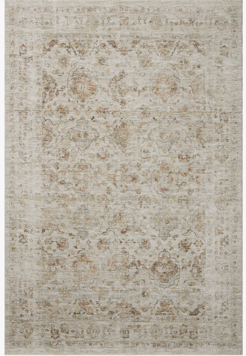 4x6 Loloi beige & spice botanical rug 🕊
