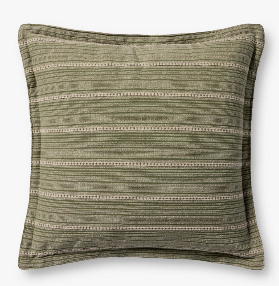 Chris Loves Julia sage green 22x22 pillow 🪴