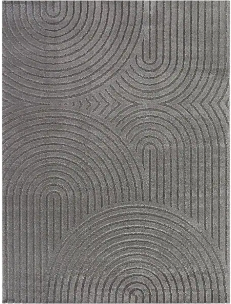 7x9 grey arches modern soft rug 🩶