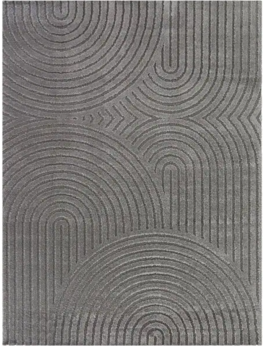 7x9 grey arches modern soft rug 🩶