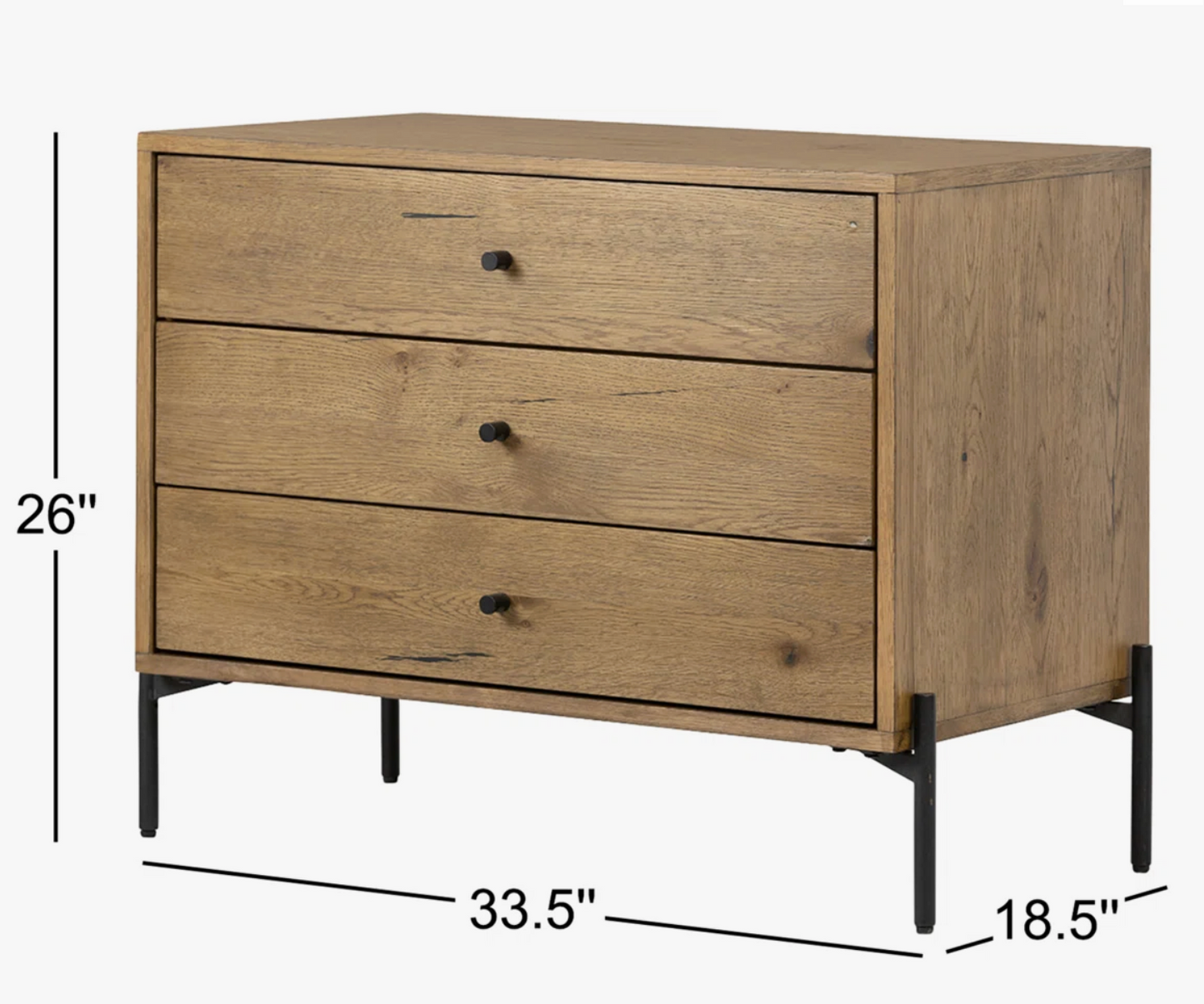 Modern Four Hands amber oak nightstand 🪵