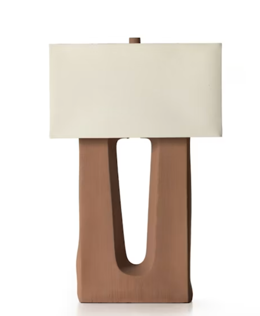 Four Hands terracotta ceramic modern lamp 💫