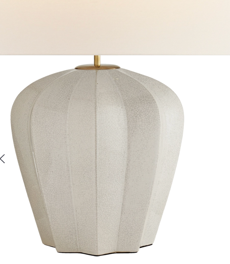 Contemporary ceramic designer table lamp 🐚
