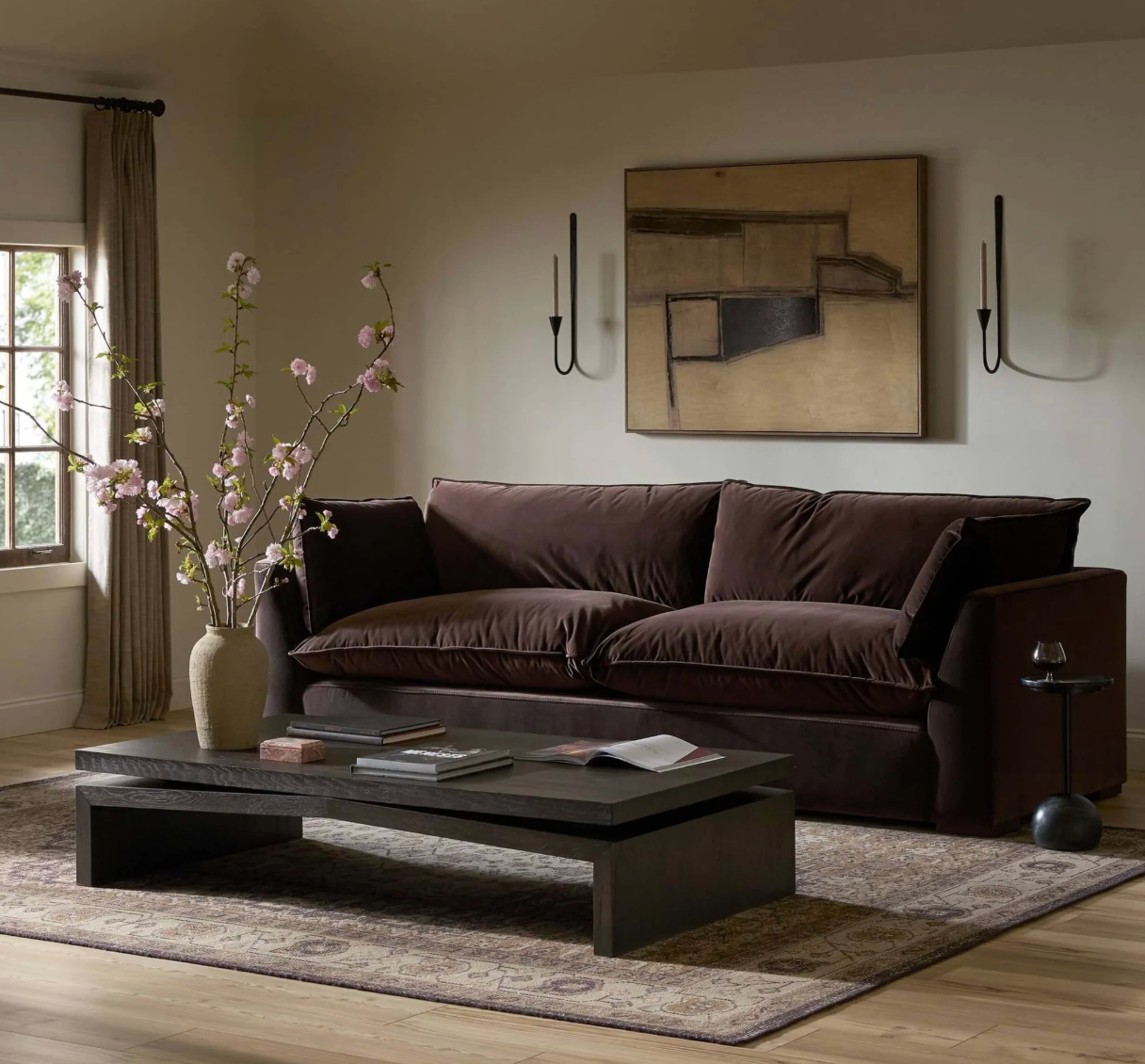 Four Hands Surrey Cocoa sofa 🤎