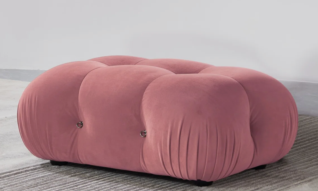 Pink bubble modular modern cocktail ottoman 🩷