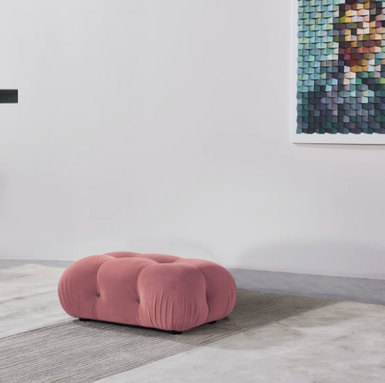 Pink bubble modular modern cocktail ottoman 🩷