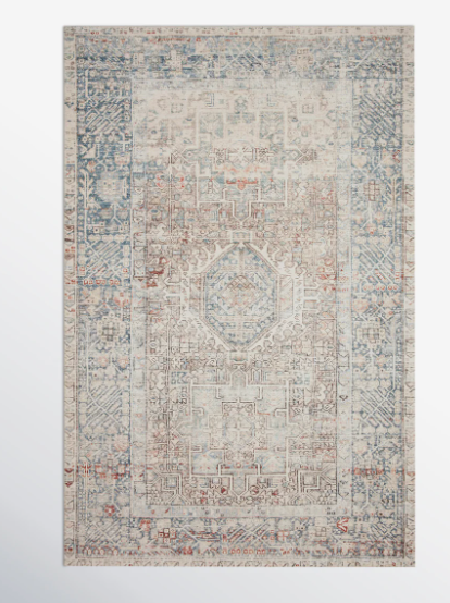 7'-6" x 9'-6" Loloi x Chris Loves Julia Natural/Ocean rug 🌊