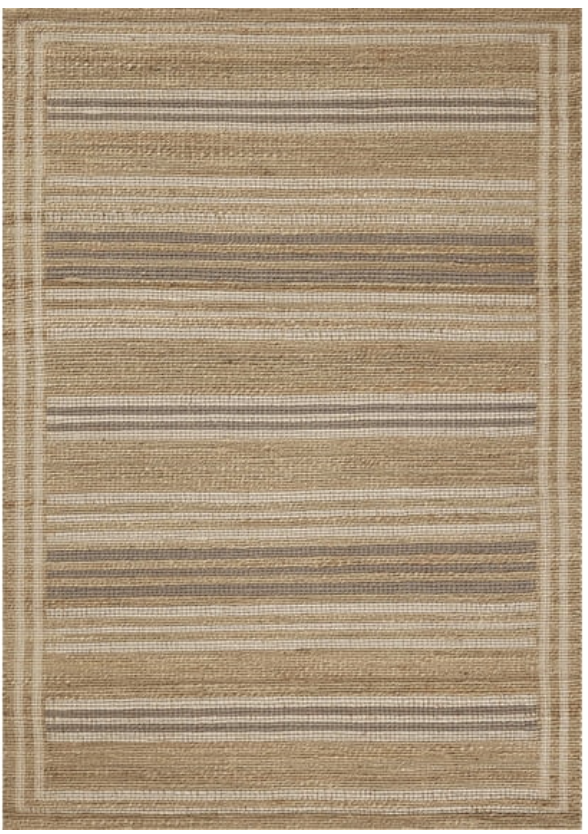 2'-3" x 3'-9" Loloi xChris Loves Julia natural/dove rug 🕊