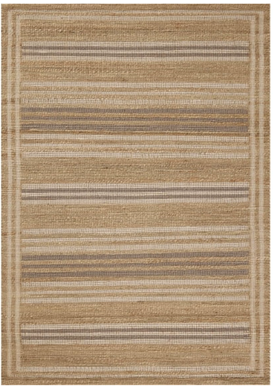 2'-3" x 3'-9" Loloi xChris Loves Julia natural/dove rug 🕊