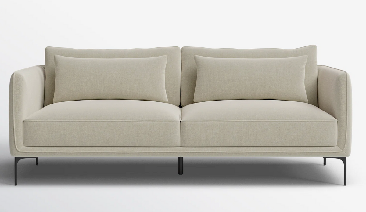 AllModern 84'' upholstered performance linen fabric sofa 🤍