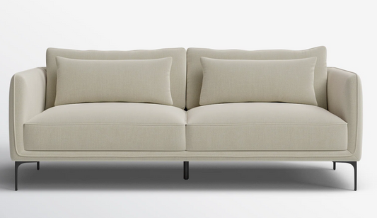 AllModern 84'' upholstered performance linen fabric sofa 🤍