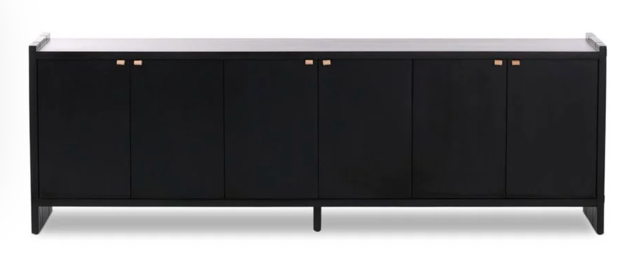 Four Hands black wash poplar media console 📺