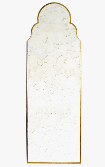 French quarter mirror in a gold leaf finish 🪞