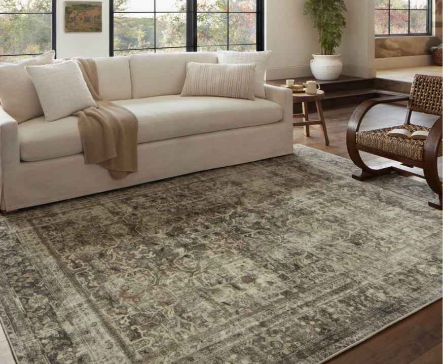 5x7 Loloi Magnolia Home by Joanna Gaines Pebble/Taupe rug 🍵