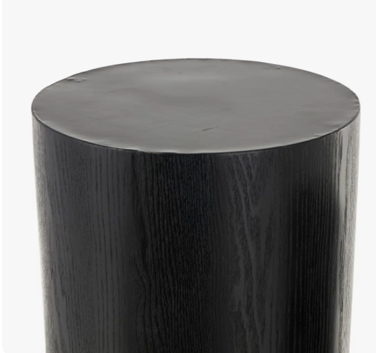 Set of 2 black 34x40 wood handmade pedestal end tables 🖤