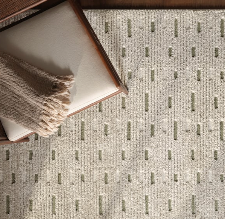 5'3"x7 Jaipur Living geometric ivory & green rug 🌿