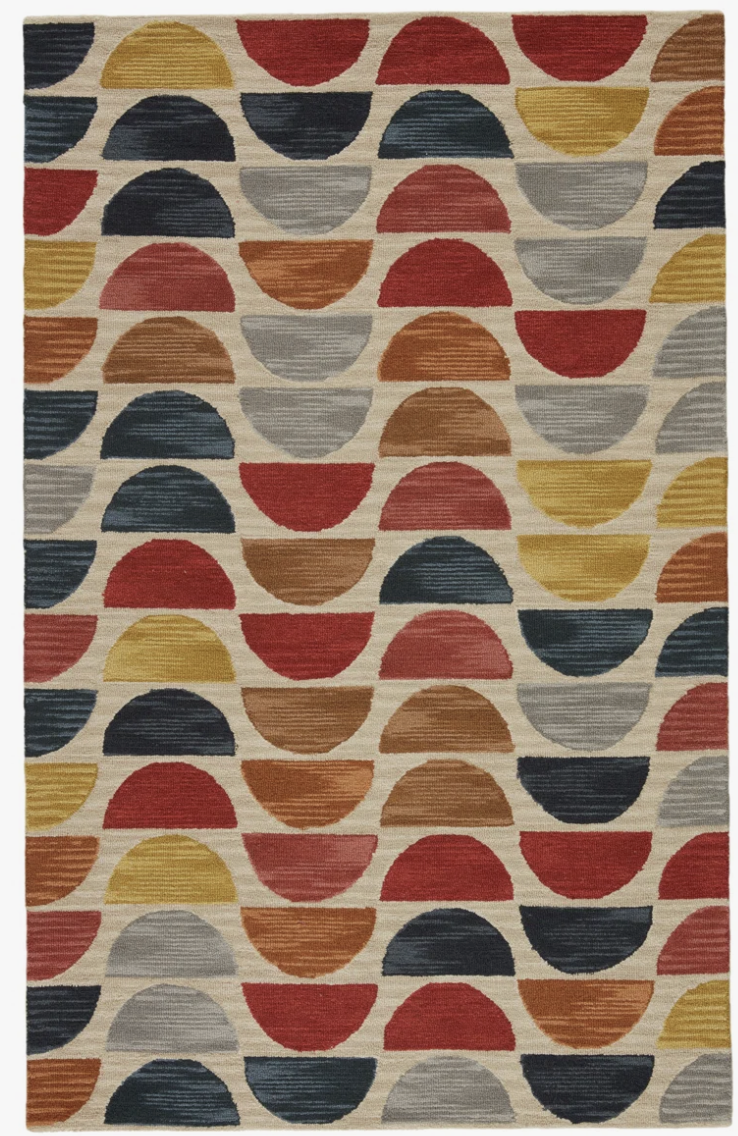 8x10 colorful wool geometric rug 🧡