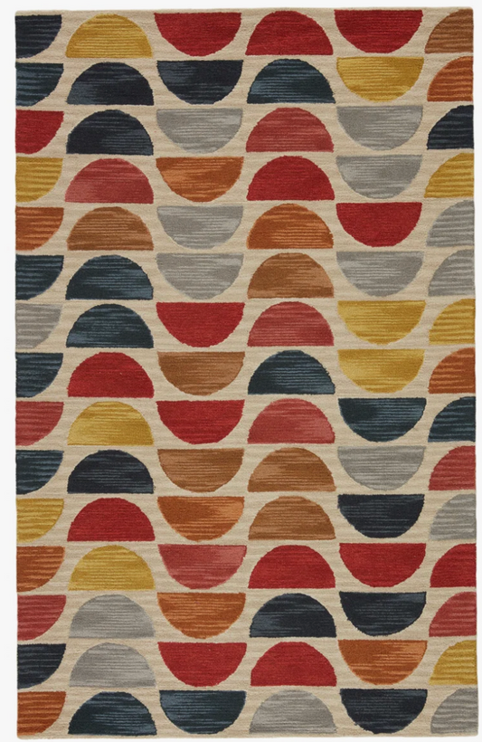 8x10 colorful wool geometric rug 🧡