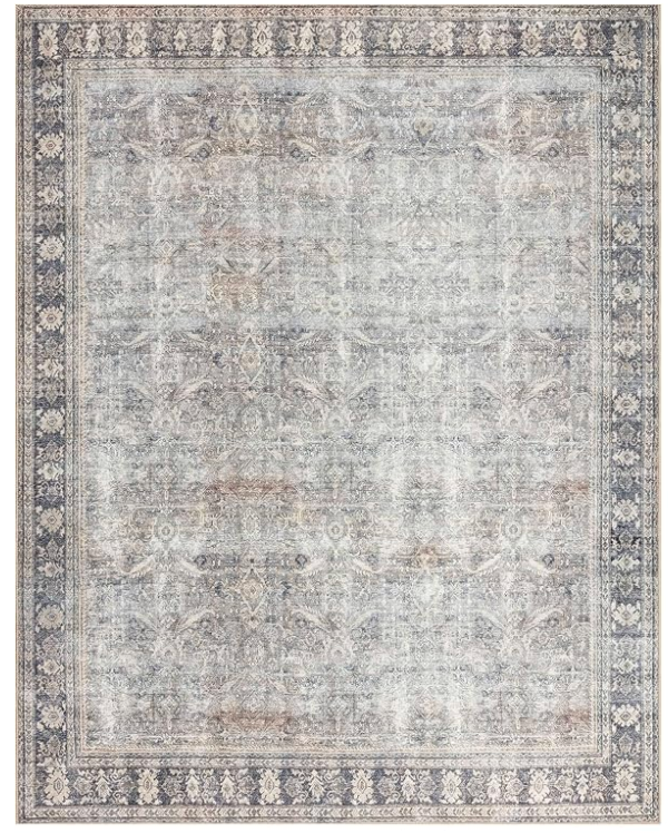 8'-6" x 11'-6" printed Loloi Grey/Charcoal rug 🩶
