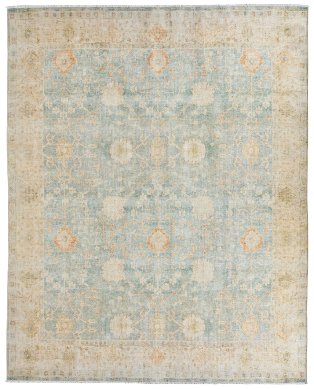 5x8 floral light blue & green Jaipur Living rug