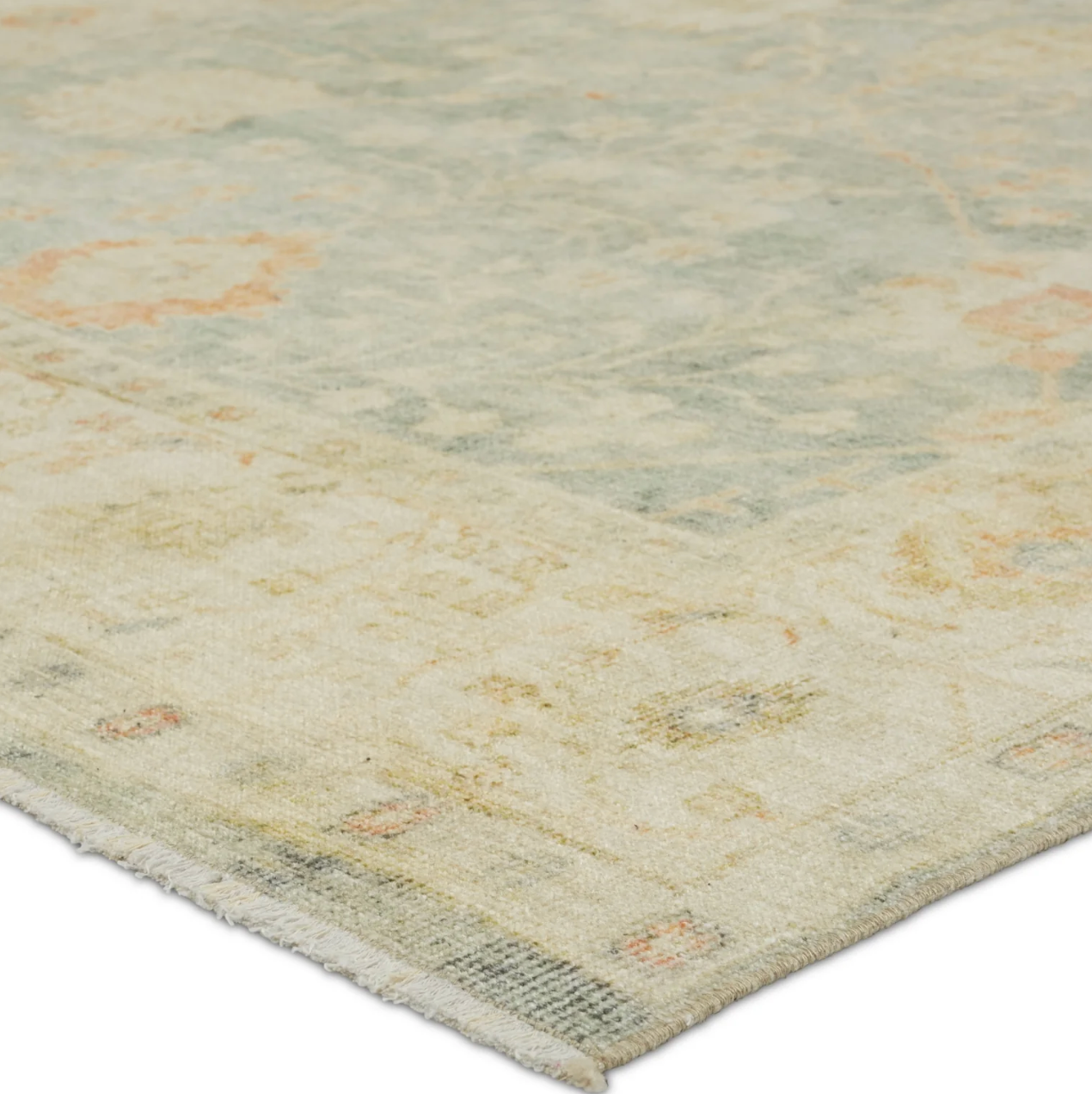 5x8 floral light blue & green Jaipur Living rug