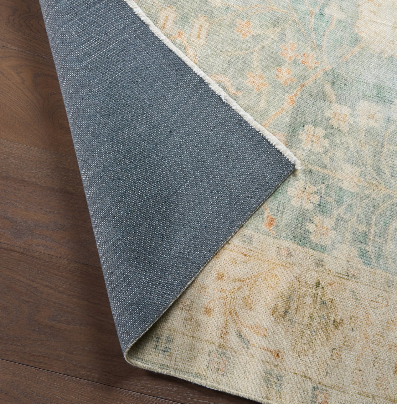 5x8 floral light blue & green Jaipur Living rug