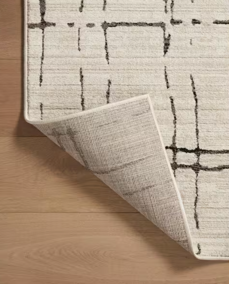 11x15 sand & dark grey Loloi rug 🩶🖤